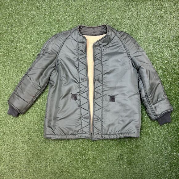 Vintage 60s USAF Military Liner Jacket Liner Men's Lar Flight Wool Size Medium - Picture 1 of 11